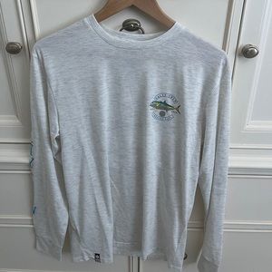 salty crew grey long sleeve tshirt